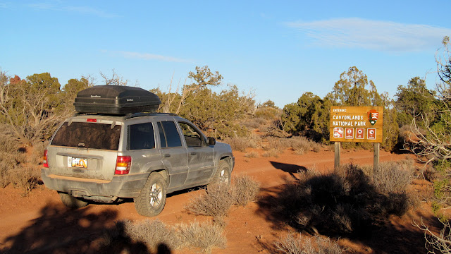 Entering Canyonlands National Park