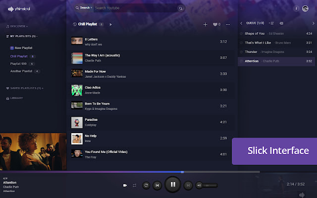 Yhimsical Music Player chrome extension