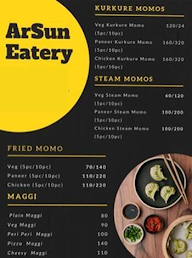 Arsun Eatery menu 2