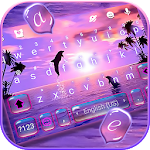 Cover Image of Скачать Тема для клавиатуры Sunset Sea Dolphin 1.0 APK