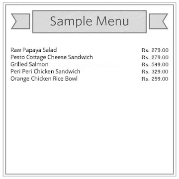 Salad Company menu 