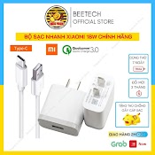 Sạc Nhanh 18W Xiaomi Chính Hãng Chân Type C Cho Nhiều Loại Điện Thoại - Beetech