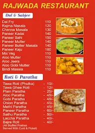 Rajwada Restaurant menu 1