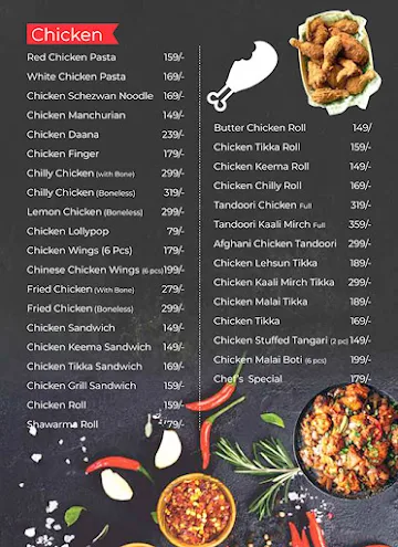 Food Paradise menu 