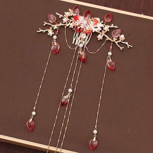 Title 4, New Fairy Hanfu Headdress Fringed Hairpin Acces...