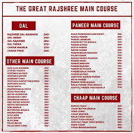 Rajshree Restaurant menu 4