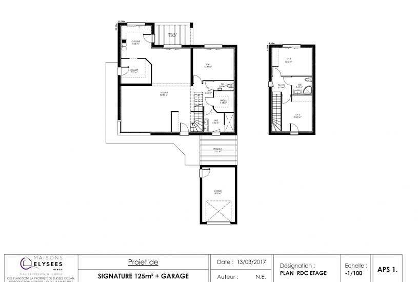  Vente Terrain + Maison - Terrain : 627m² - Maison : 125m² à Dompierre-sur-Mer (17139) 