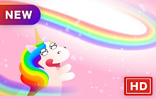 Rainbow Unicorn Hot Style HD New Tabs Theme small promo image