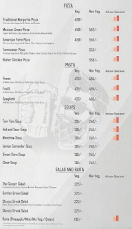 Sky Lounge By Stardrunks menu 1