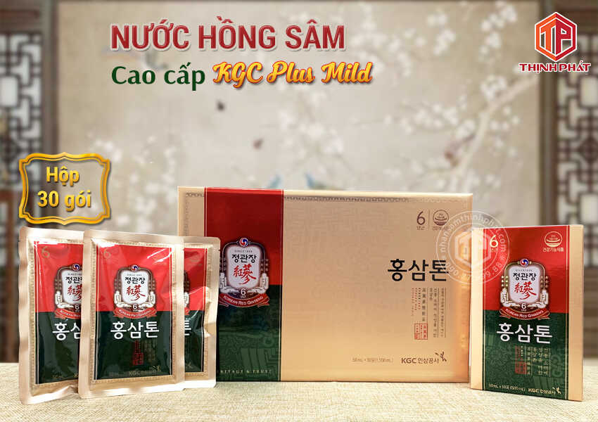 Nước hồng sâm Chính phủ Hàn Quốc KGC Plus Mild hộp 30 gói 