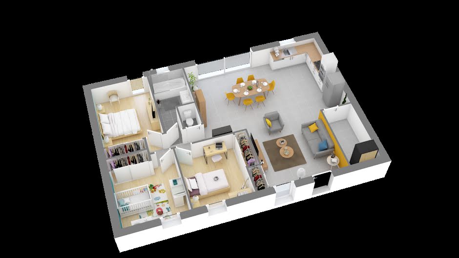 Vente maison neuve 4 pièces 90 m² à Soulaire-et-Bourg (49460), 189 366 €