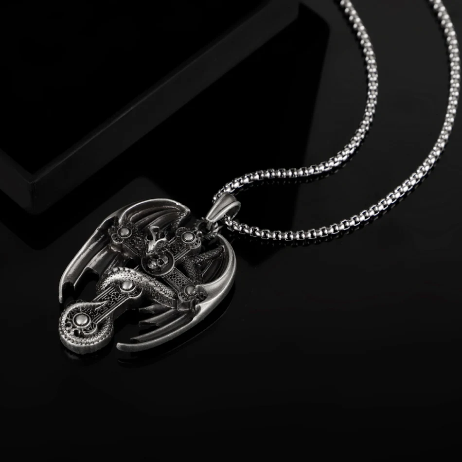 Heren Retro Hanger Trui Ketting van roestvrij staal, een stijlvolle vintage look. Duurzame en elegante accessoire voor mannen, perfect voor elke outfit.