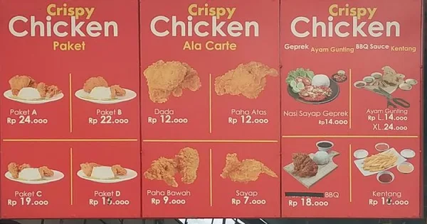 Ayam Goreng Ternate Pusat menu 