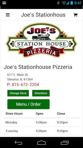 Joe's Stationhouse Pizza