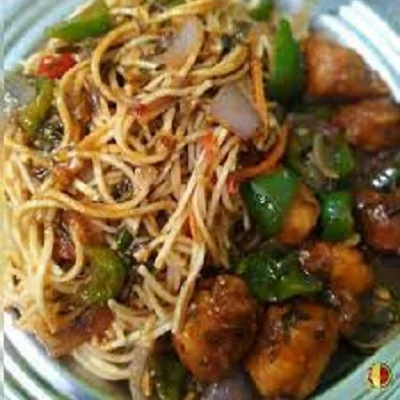 Paneer Manchurian Bowl Nodles