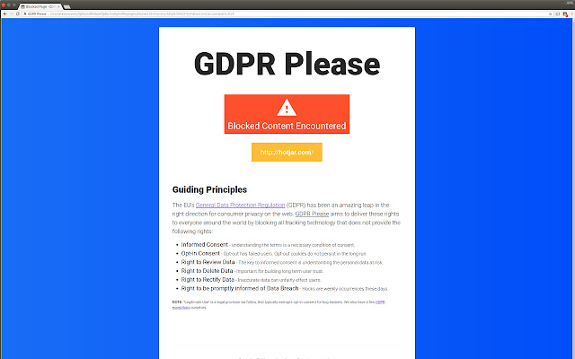 GDPR Please