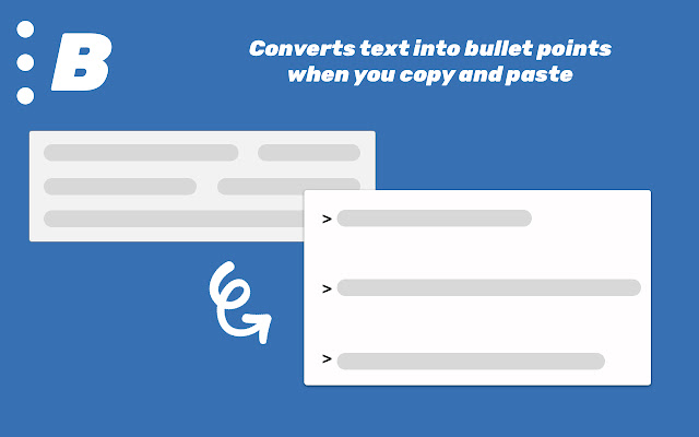Bullet Paste chrome extension