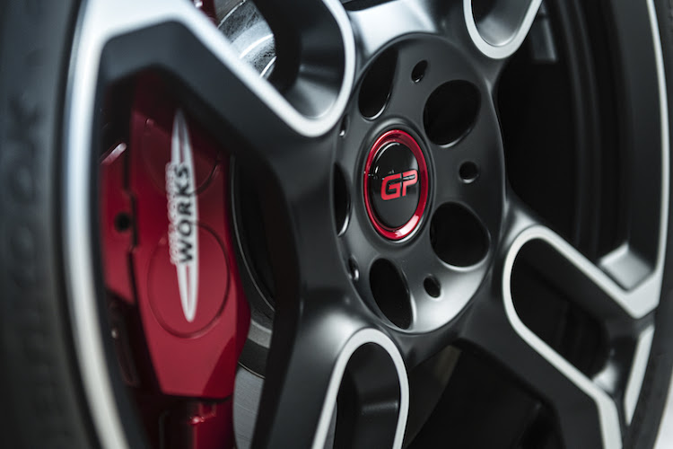 The GP's sports brake system ensures superior stopping power.