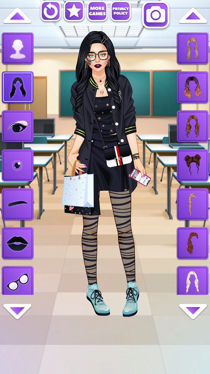 Скриншот Ученица колледжа - одевалка и макияж