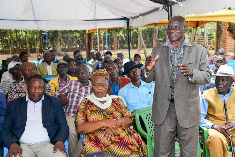 ICT Cabinet Secretary Eliud Owalo meets former Councillors from the Nyanza region.