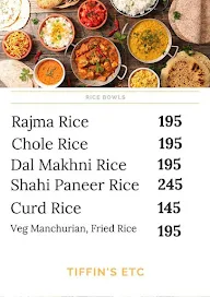 Tiffin's Etc menu 2