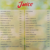 JVS Snacks & Juice Corner menu 1