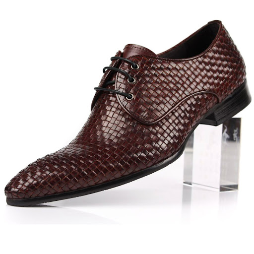 Title 3, Cowhide Woven Breathable Business Formal Pointe...
