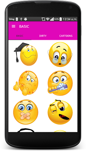 Emojicons:Basic Dirty Cartoons