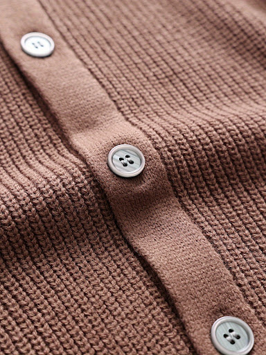 Title 4, Cárdigan de punto para hombre, liso, sencillo, ...