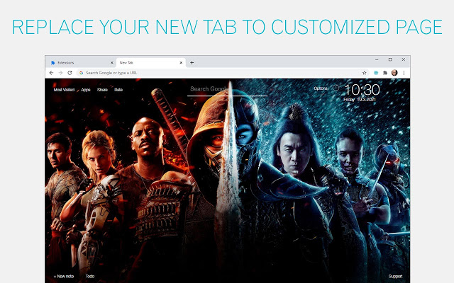Mortal Kombat Movie Wallpaper Custom NewTab