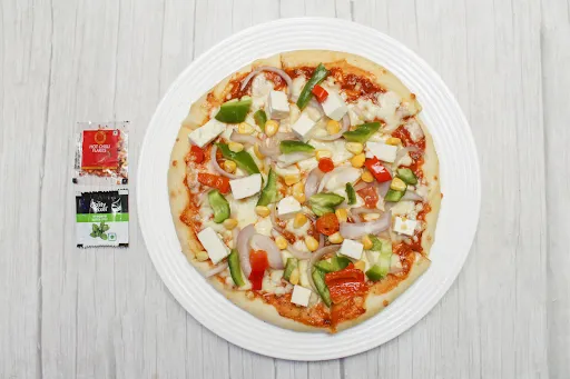 Special Hot And Spicy Paneer BBQ Pizza [7 Inches] With 5 Toppings