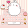 Cute Pink Bunny Rabbit Keyboard Theme icon