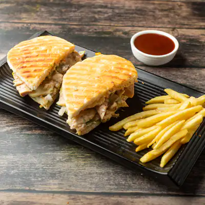 Mexican Chicken Pambazo Sandwich In Panini Bread (non-veg)