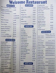 Southern Welcome Restaurant menu 1