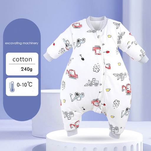 Title 8, Baby autumn and winter one-piece pajamas Soft a...