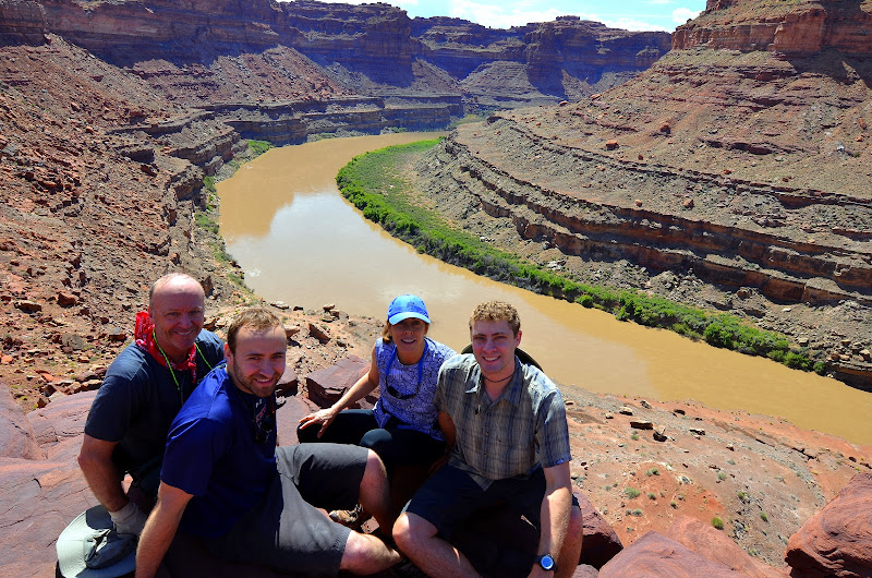 My family at the top of the ridge