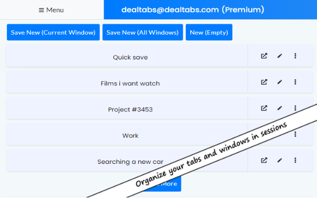 DealTabs - browser tab organizer Preview image 0