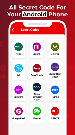 Screenshot All Secret codes for Android