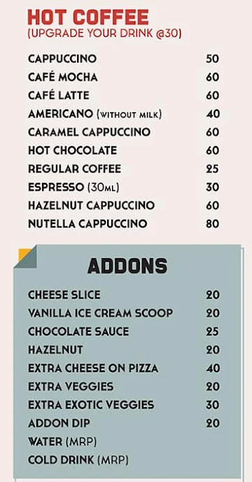 Craving Solution menu 