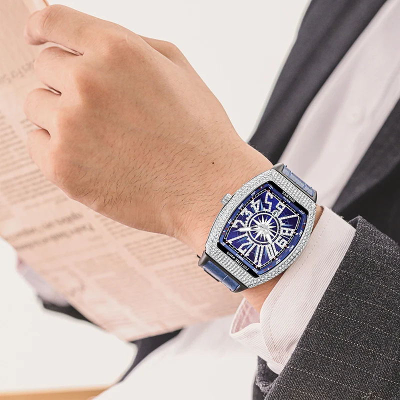 Pulseira de relógio simples Yacht Diamond Retro, um toque retrô com elegância náutica. Conforto e estilo para uso diário.