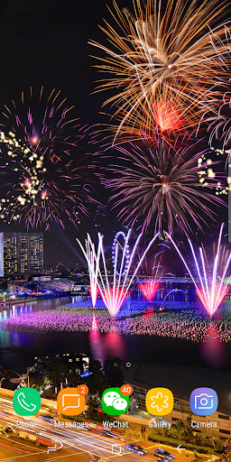 2020 New Year Fireworks Live Wallpaper Free