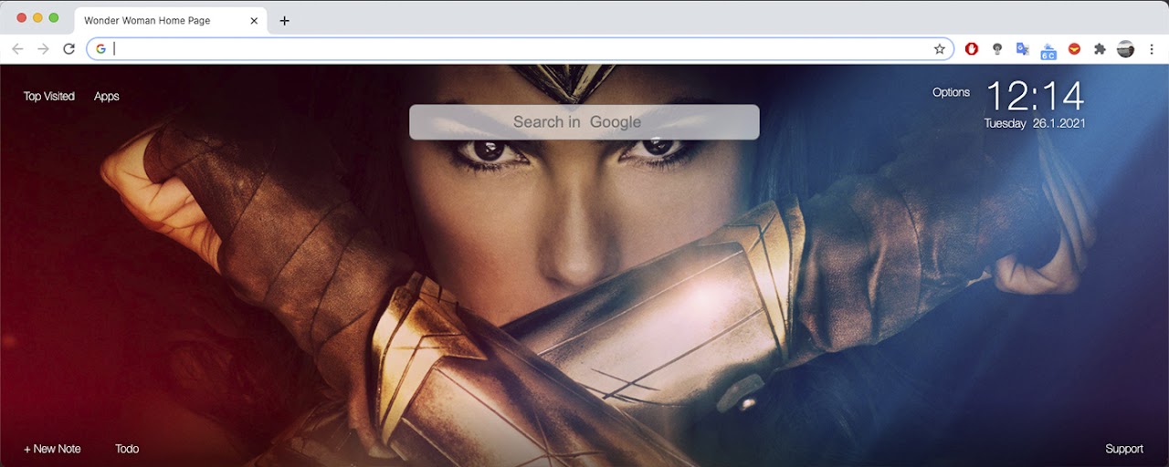 Wonder Woman Home Page Preview image 2