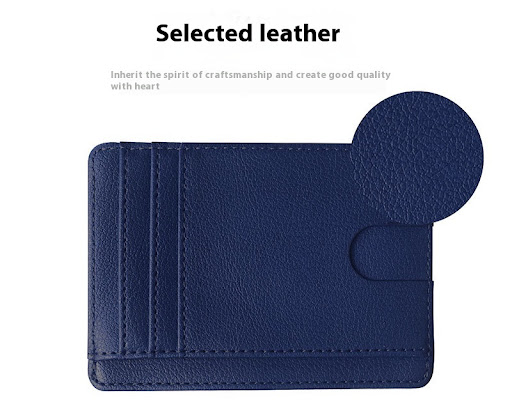 Title 5, Portable PU Leather Credit Card Bag with Multip...