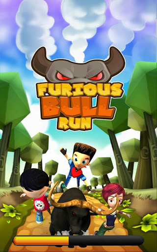 Furious bull run