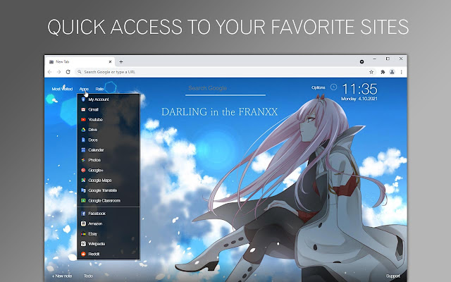 Darling In The Franxx HD Custom New Tab