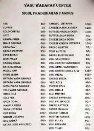 Vasu Vada Pav menu 2