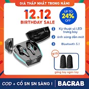 Tai Nghe Bluetooth Nut Nhet Tai Chấtlượng Tai Nghe Không Dây Thể Thao Hot Thời Trang ， Bluetooth Không Dây Không Dây Chính Hãng Gaming Pubg The Thao Nhet Tai Tws True Wireless Headphone K12