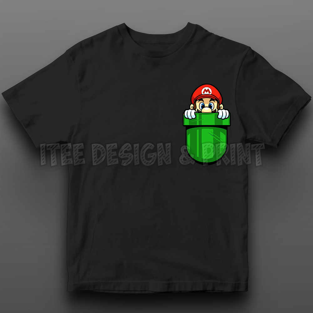 Super Mario in Pocket T-Shirt | iTee Design & Print