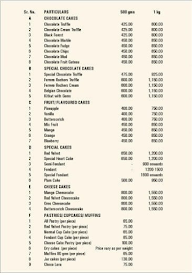 FNP Cakes 'n' More menu 2