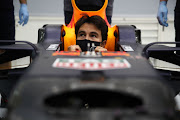 Sergio Perez has a seat fitting at Red Bull Racing Factory on January 12 2021 in Milton Keynes, England. 